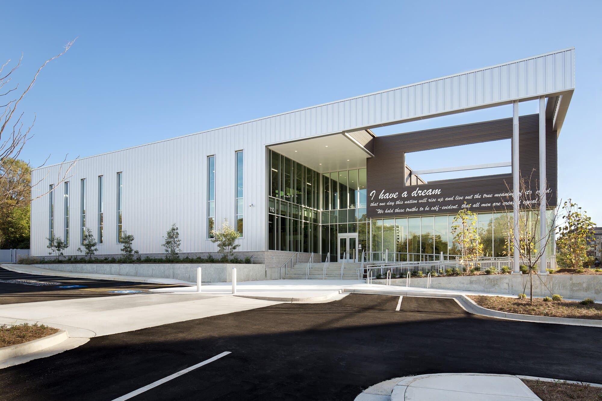 Exterior North West view of facility.