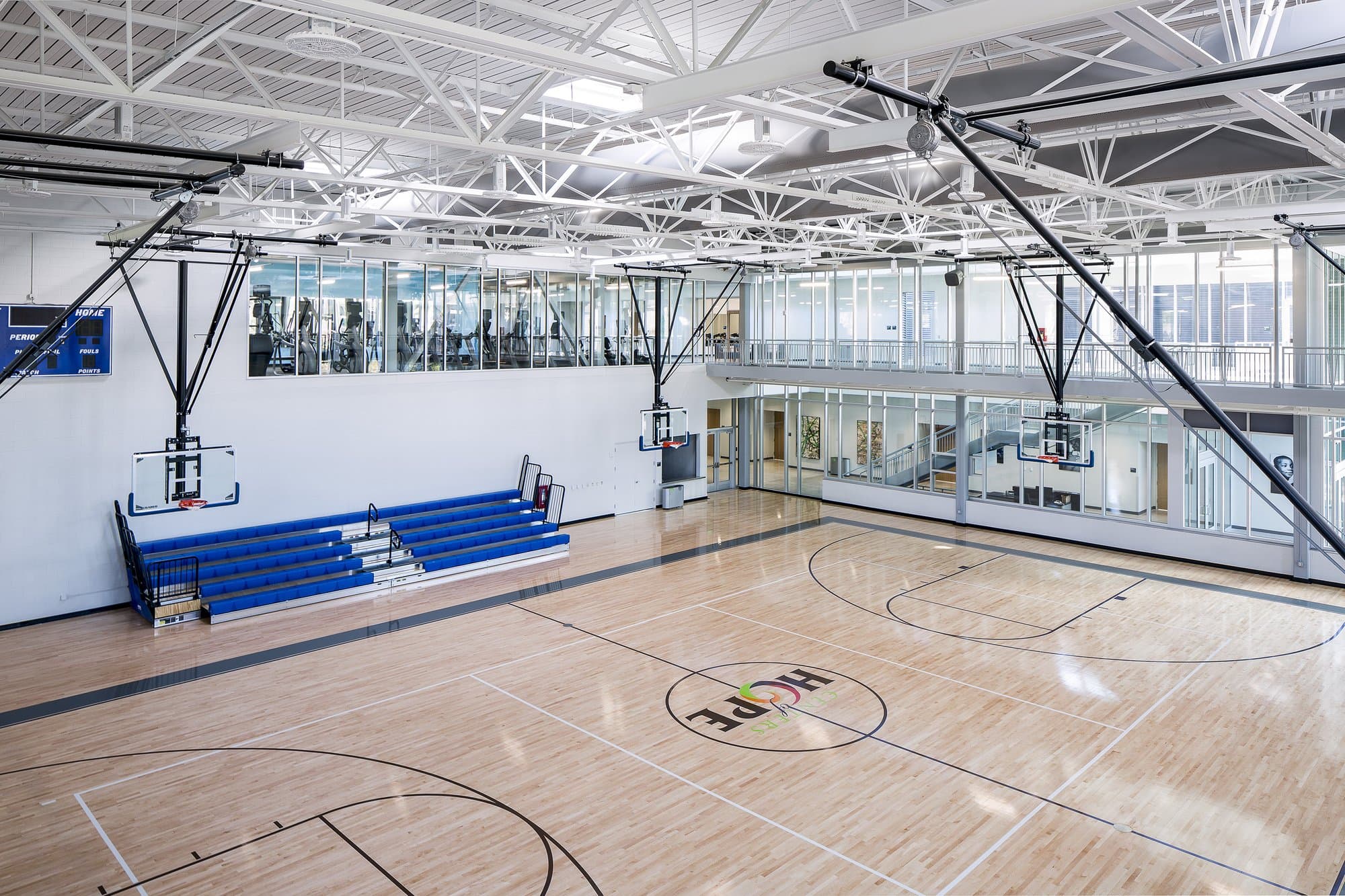 indoor basketball court
